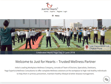 Tablet Screenshot of justforhearts.org